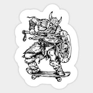 SEEMBO Viking Skater Skateboarding Skateboard Skateboarder Sticker